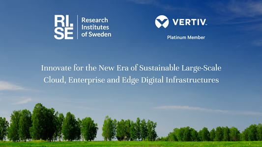 Vertiv aderisce al programma di partnership RISE per lo sviluppo di tecnologie di data center sostenibili
